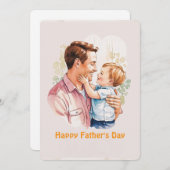 ハッピー父のデイカード 招待状 (正面/裏面)