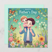 ハッピー父のデイカード 招待状 (正面/裏面)