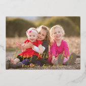 ハッピー父のデイカード 箔招待状 (正面)