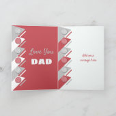 ハッピー父の日あなたは赤素晴らし灰色 カード (内部)