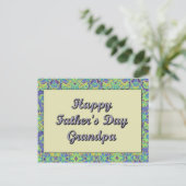 ハッピー父の日おじいちゃん ポストカード (スタンド正面)