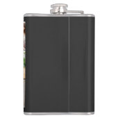 ハッピー父の日おもしろい世界の最高のパパキッズ名 フラスク (裏面)