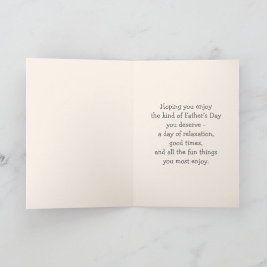 ハッピー父の日かわいいテディベア カード (内部)