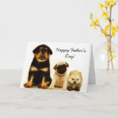 ハッピー父の日にグリーティングカード カード (黄色い花)