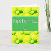 ハッピー父の日のエース！テニスボールカード カード (正面)