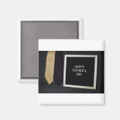 ハッピー父の日のクラシックブラックマグネット マグネット (正面/裏面)