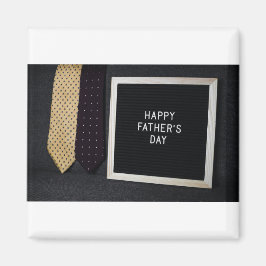 ハッピー父の日のクラシックブラックマグネット マグネット