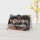 ハッピー父の日のパパ | 2枚モダンの写真 カード (黄色い花)