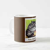 ハッピー父の日のマグカップ、ルイ・ワイン。  コーヒーマグカップ (正面左)