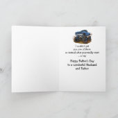 ハッピー父の日の夫4x4モンスタートラックおもしろい カード (内部)