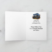 ハッピー父の日の夫4x4モンスタートラック カード (内部)