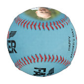 ハッピー父の日の父すごいの最高のパパ 野球ボール (裏面)