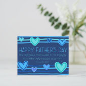 ハッピー父の日の諺20:7 ポストカード (スタンド正面)