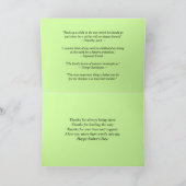 ハッピー父の日ガチョウ家族のカード カード (内部)