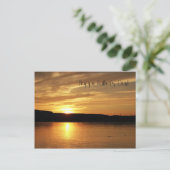 ハッピー父の日ゴールデンサンセット ポストカード (スタンド正面)