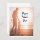 ハッピー父の日サンキューソンからのパパ誇りを持った サンキューカード (正面/裏面)