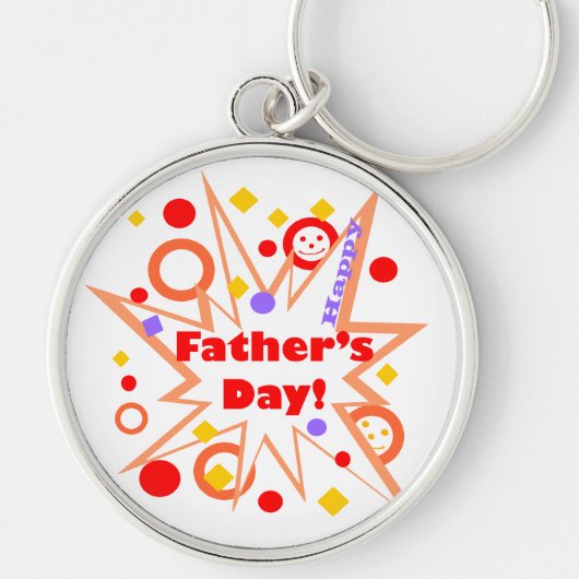 ハッピー父の日スプラッシュ キーホルダー (正面)