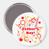 ハッピー父の日スプラッシュ マグネット (正面/裏面)