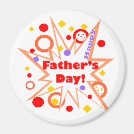 ハッピー父の日スプラッシュ マグネット