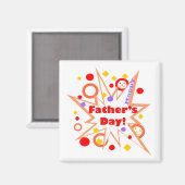 ハッピー父の日スプラッシュ マグネット (正面/裏面)