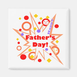 ハッピー父の日スプラッシュ マグネット