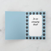 ハッピー父の日トリコラーコーギ カード (内部)