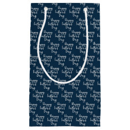 ハッピー父の日パターン スモールペーパーバッグ