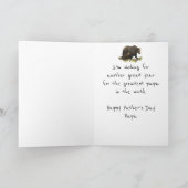 ハッピー父の日パパベアパパ、父 カード (内部)