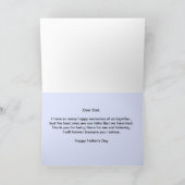 ハッピー父の日ビーチグリーティングカード カード (内部)