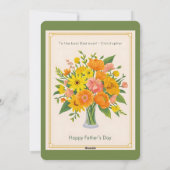 ハッピー父の日フローラブーケカード シーズンカード (裏面)