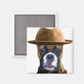 ハッピー父の日ボクサーのマグネット マグネット (正面/裏面)