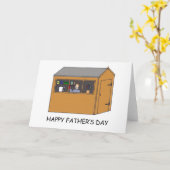 ハッピー父の日マンケーブアニメ カード (黄色い花)