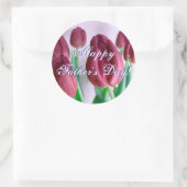 ハッピー父の日ローゼー・チューリップ ラウンドシール (バッグ)