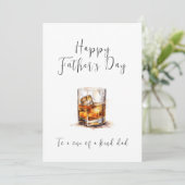 ハッピー父の日ワイングラスの水色 シーズンカード (スタンド正面)