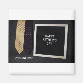 ハッピー父の日最高のパパーバーブラックマグネット マグネット