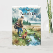 ハッピー父の日狩りグリーティングカード