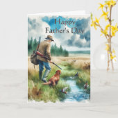 ハッピー父の日狩りグリーティングカード カード (黄色い花)