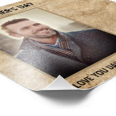 ハッピー父の日私はあなたを愛するパパ フォトプリント            (角)