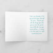 ハッピー父の日絵を描馬カード カード (内部)