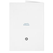 ハッピー父の日魚釣りグリーティングカード (裏面)