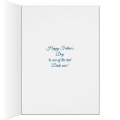 ハッピー父の日魚釣りグリーティングカード (内側 (右))
