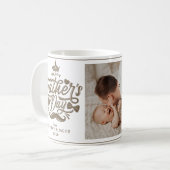 ハッピー父の日 | お父さん写真入りコーヒー コーヒーマグカップ (正面左)