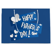 ハッピー父の日 – 抱き枕大 ラージペーパーバッグ (正面)