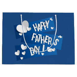 ハッピー父の日 – 抱き枕大 ラージペーパーバッグ