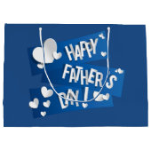 ハッピー父の日 – 抱き枕大 ラージペーパーバッグ (裏面)