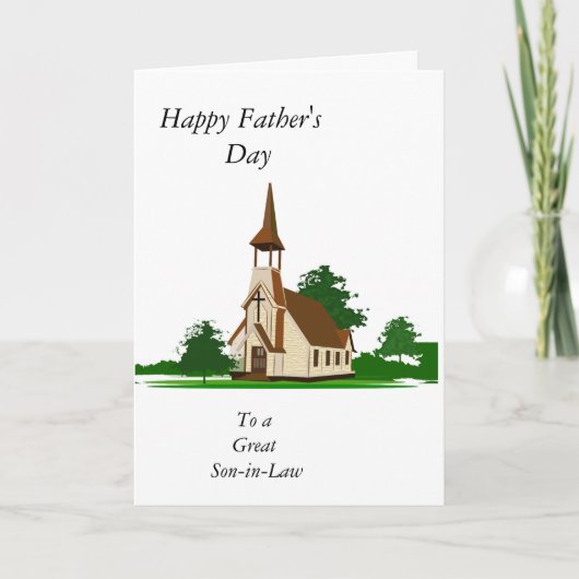 ハッピー父の日「義理の息子」 カード (正面)