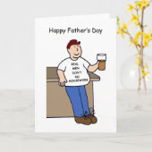 ハッピー父の日No家事マンガ カード (黄色い花)