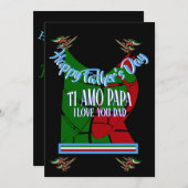 ハッピー父の日TIアモパパ、私はあなたを愛するパパ (正面/裏面)