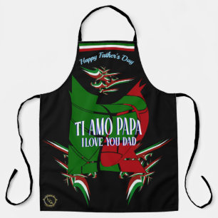 ハッピー父の日TI AMO PAPA I Love YouパパApro エプロン