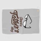 ハッピー父親の日のゴ最高のルフタオル ゴルフタオル (横)